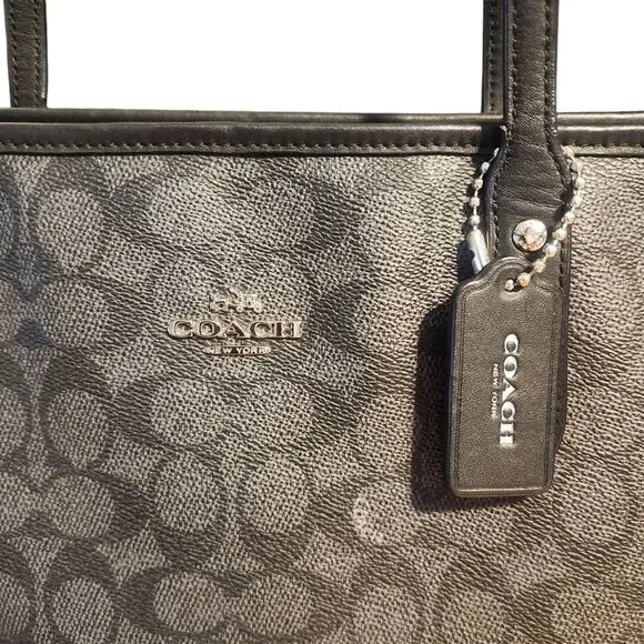 Coach City Zip Tote Signature printed leather. - Picture 4 of 13